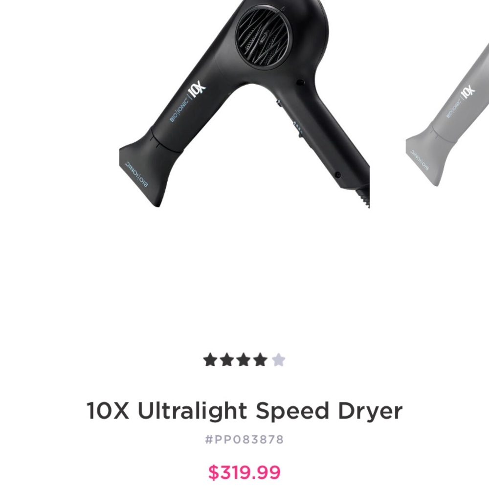 10X Black Hair Dryer